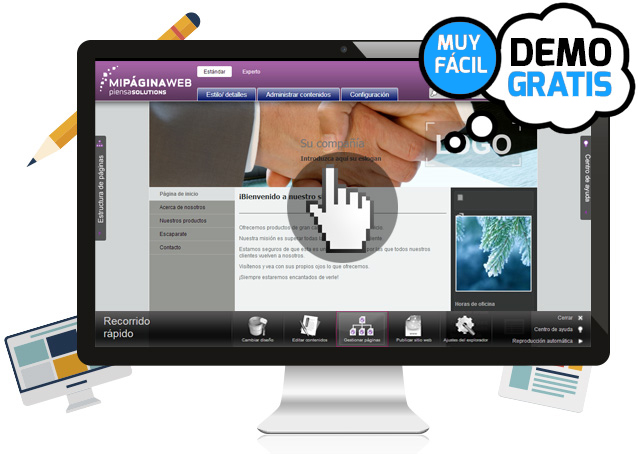 Prueba GRATIS la demo de Mi Página Web